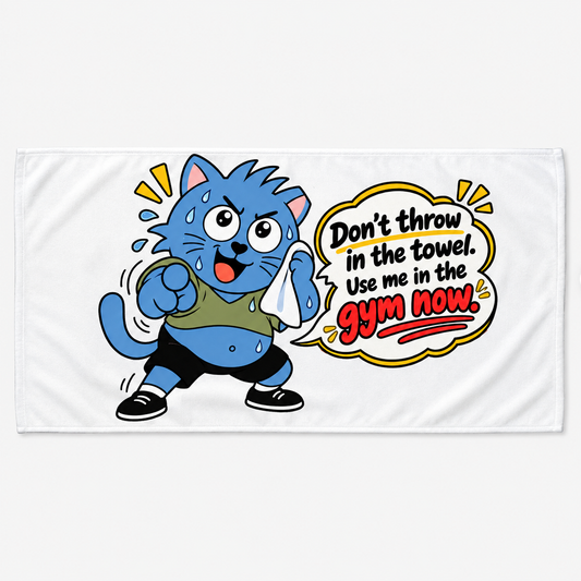 The Blue Cats Gym Towel