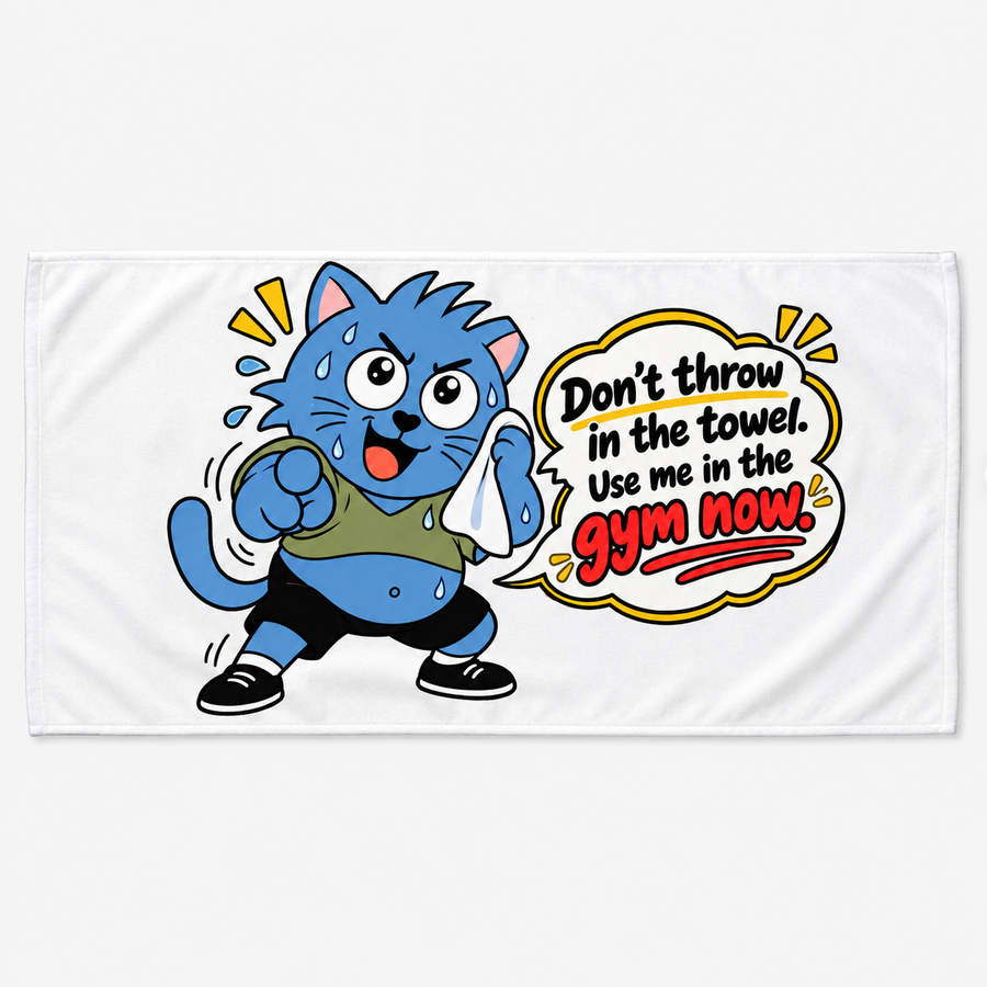 The Blue Cats Gym Towel