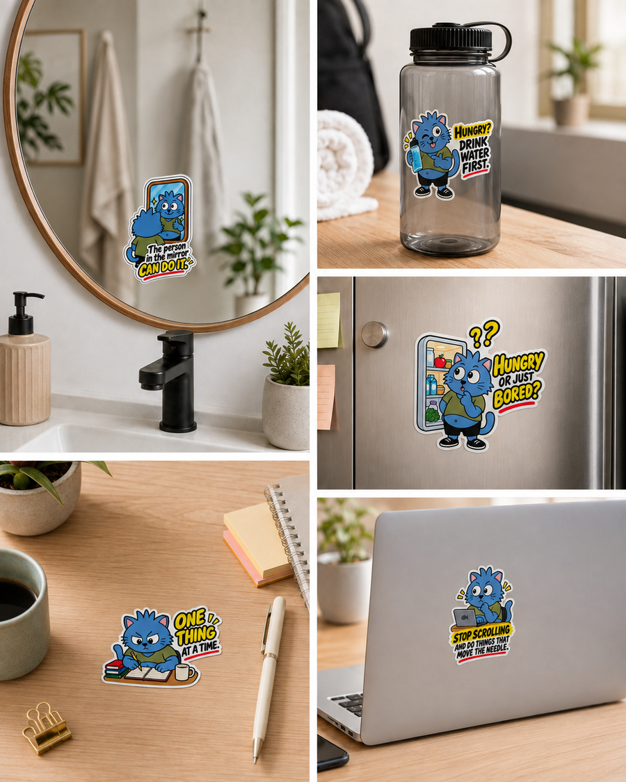 The Blue Cats Stickers