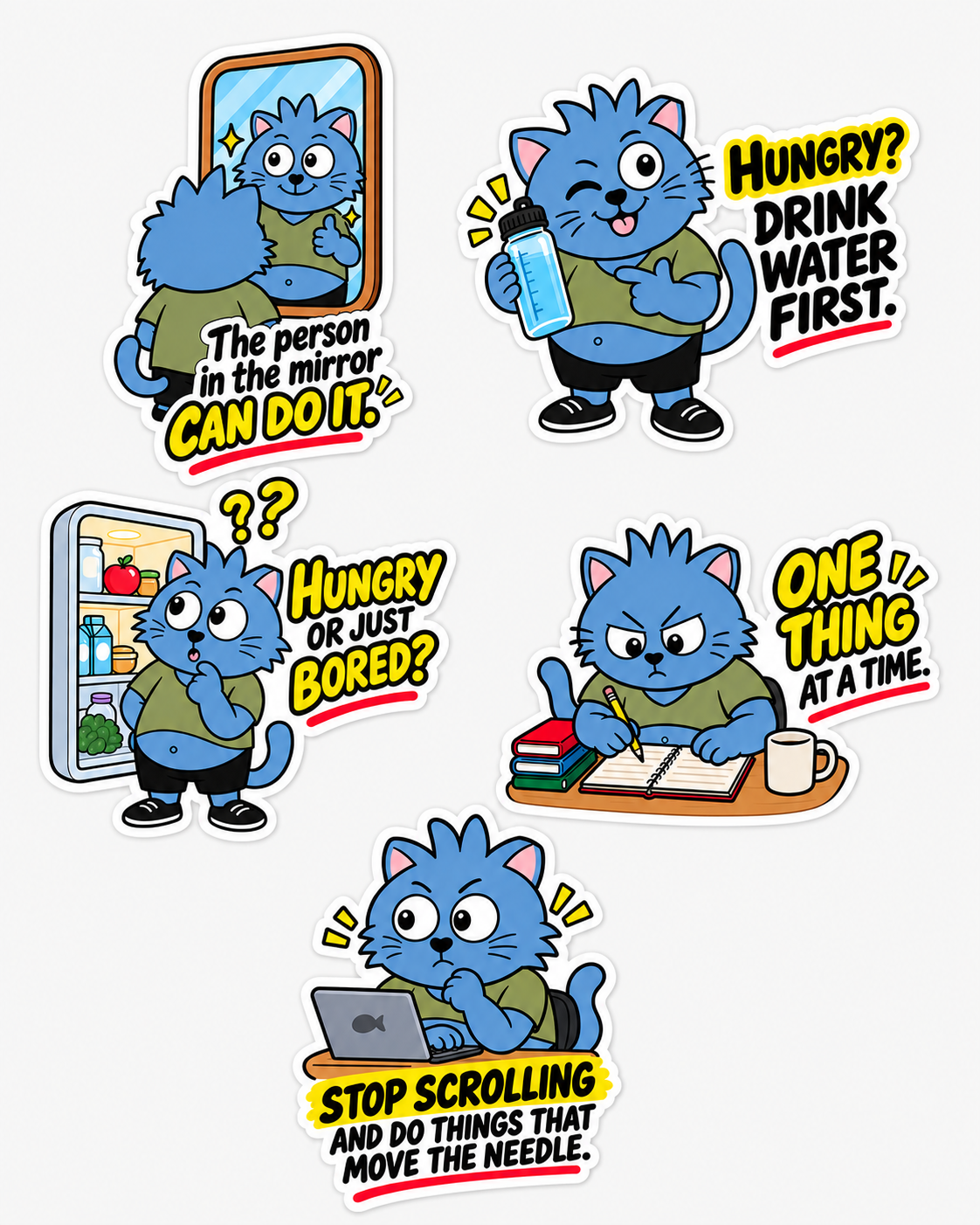 The Blue Cats Stickers